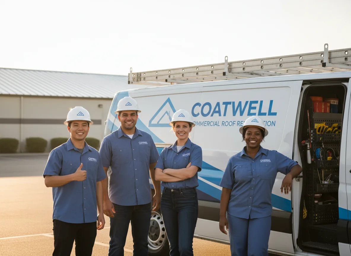 Commercial roof coating company in Linwood, KS